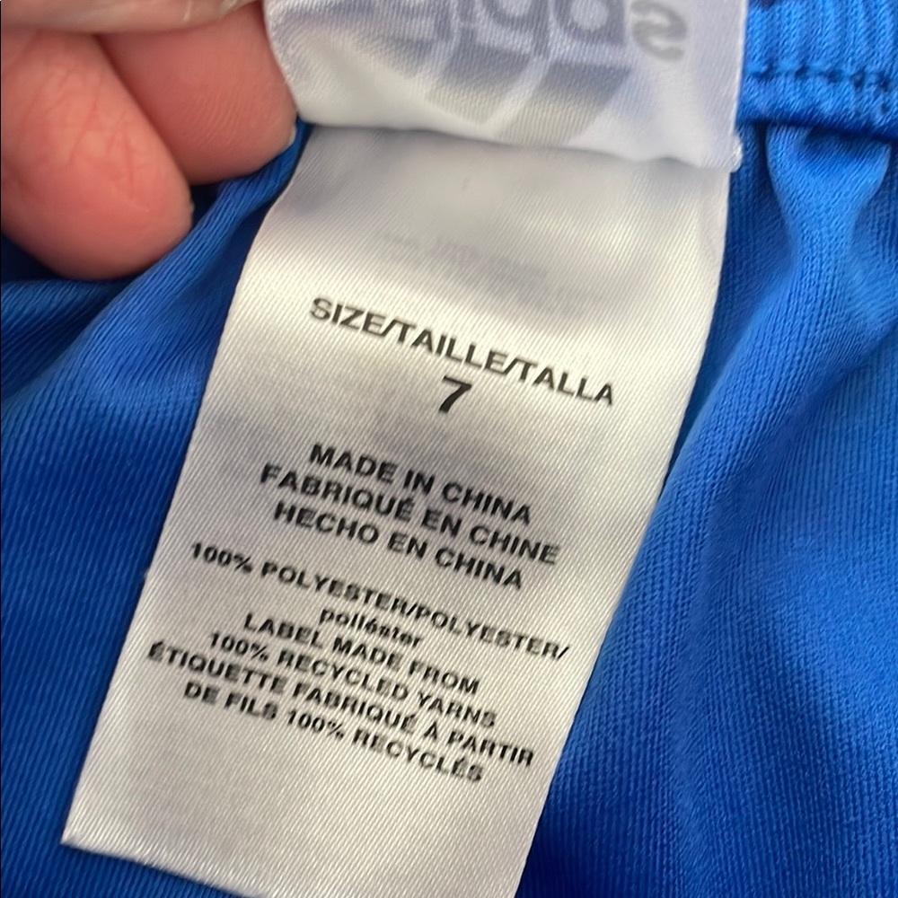 Kids Adidas Blue and Orange Athletic Shorts Set - Picture 10 of 10